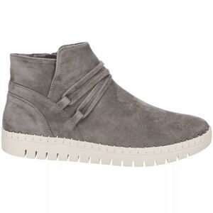 New BELLA VITA Women's Falynn Booties suede gray high top casual zipper sneakers